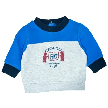 Petit Bateau Sweatshirt 3 mois en coton Petit Bateau