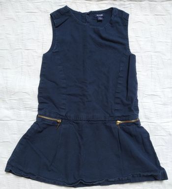 Kiabi robe bleu marine fermeture éclair 36 mois