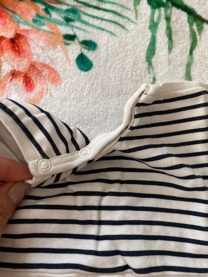 Bodie combinaison short marinière 9 mois - photo numéro 4