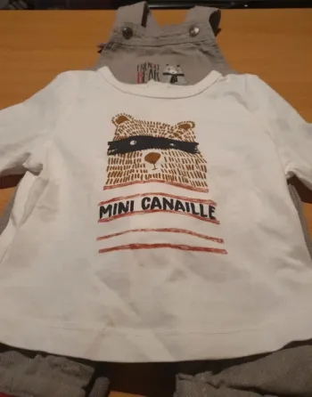 Ensemble salopette obaibi + maillot Tao