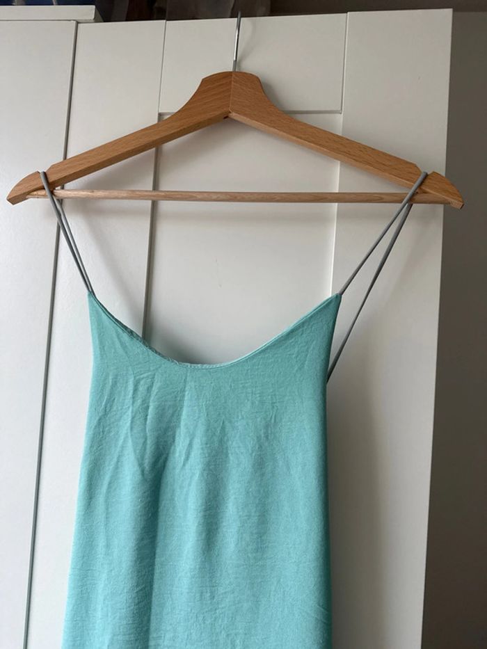 Robe longue bleu turquoise - photo numéro 2