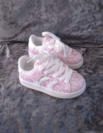 Baskets roses pailletées  - Taille 28 - Neuves