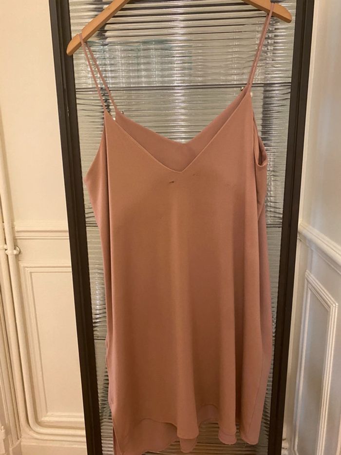 Robe à bretelles avec perles bois de rose L Zara - photo numéro 5
