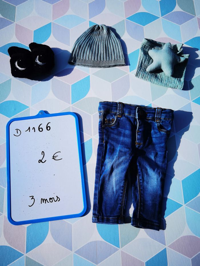 D1166 - jeans garçon 3 mois