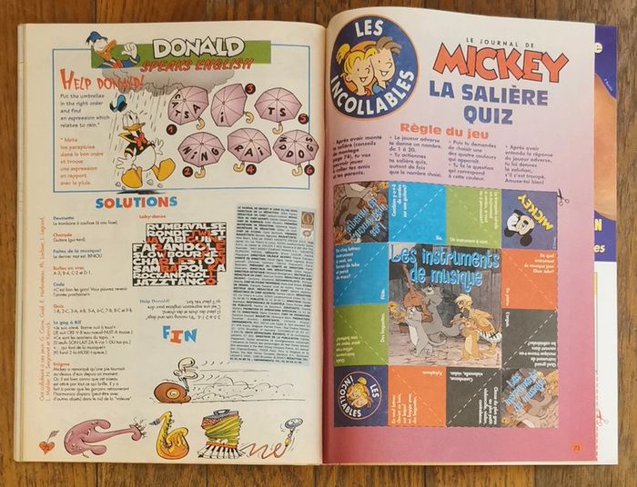 Ancien journal de mickey N°2505 avec cadeau carte bison futé 2000 vintage - photo numéro 13