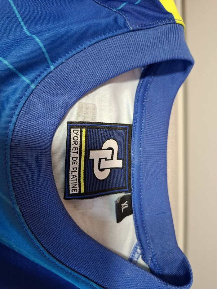 Superbe et rare tee-shirt homme D'Or et de Platine Jul XL bleu excellent état - photo numéro 3
