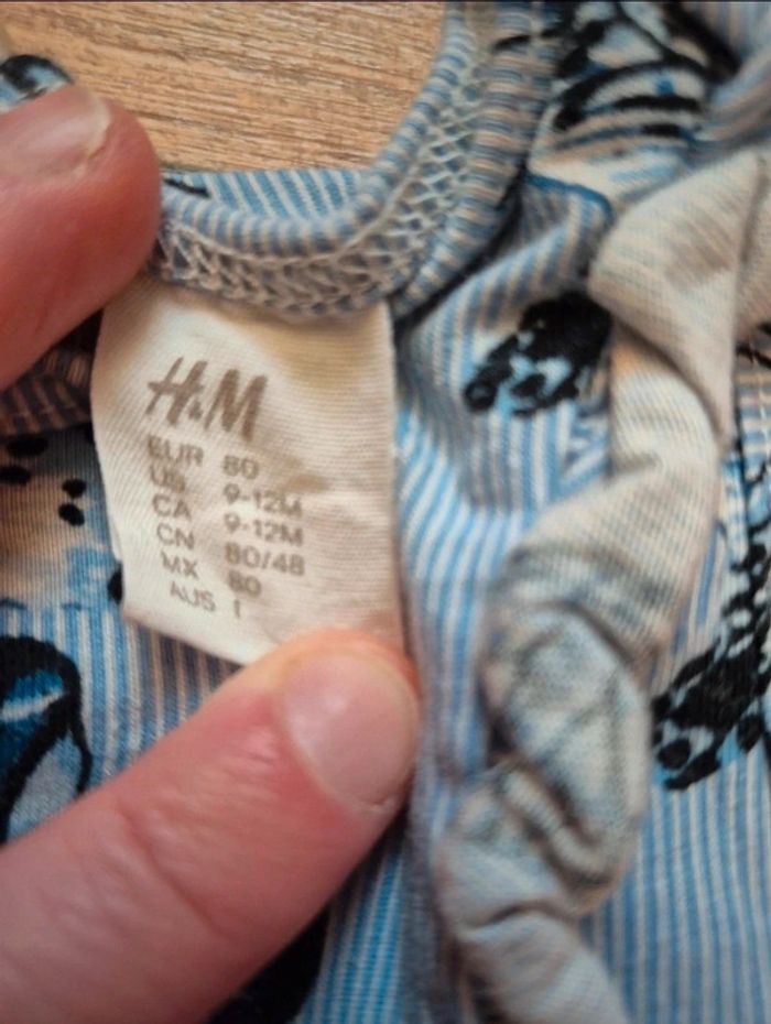 Robe bleu papillons 🦋 et culotte cache couche - photo numéro 5