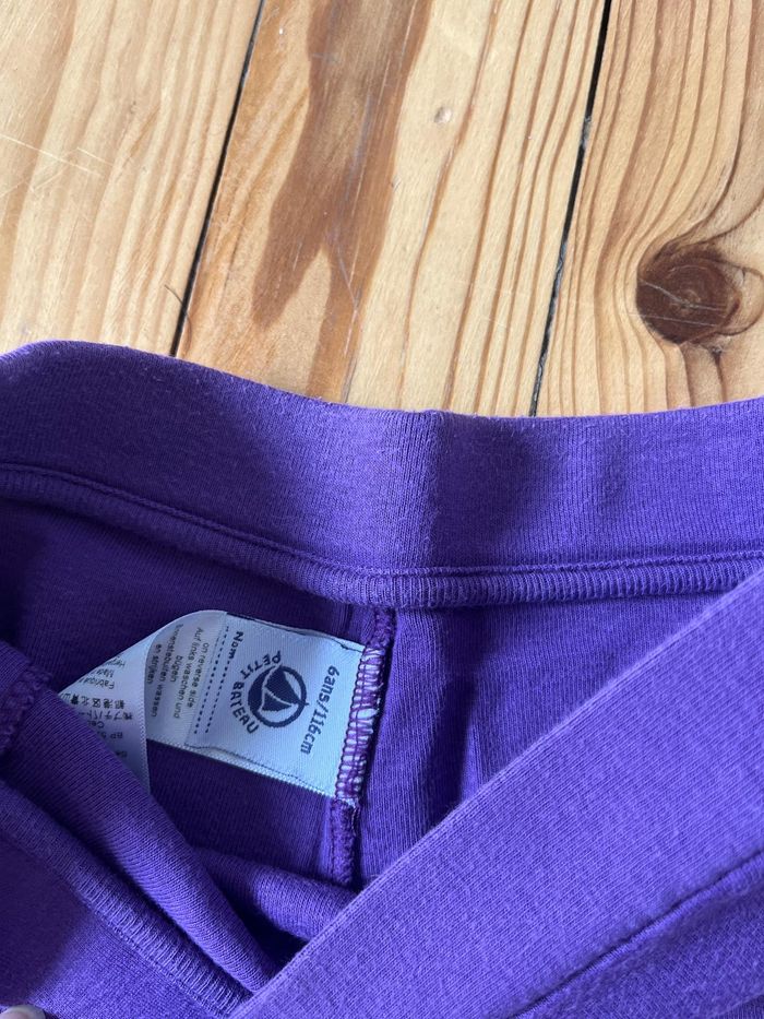 Short violet Petit Bateau 6 ans - photo numéro 3