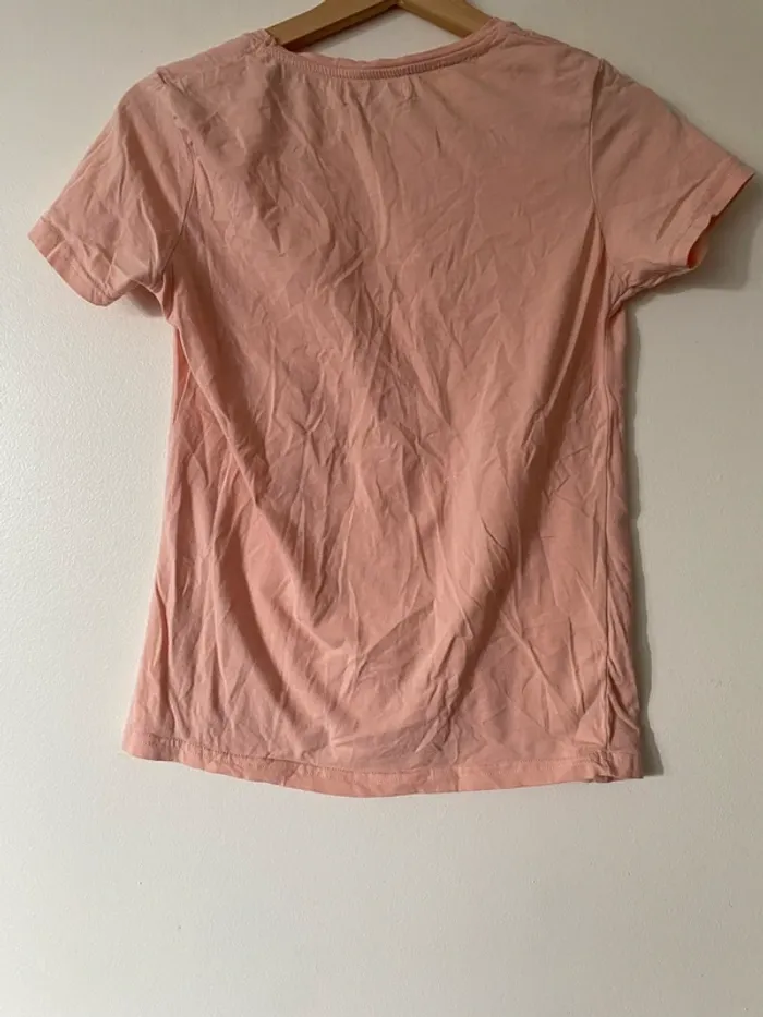 T-shirt abricot femme taille L - photo numéro 2