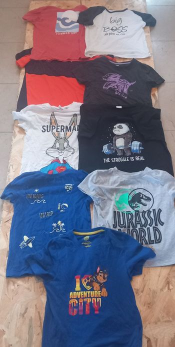Lot de 9 T-Shirts enfant 8 à 10 ans