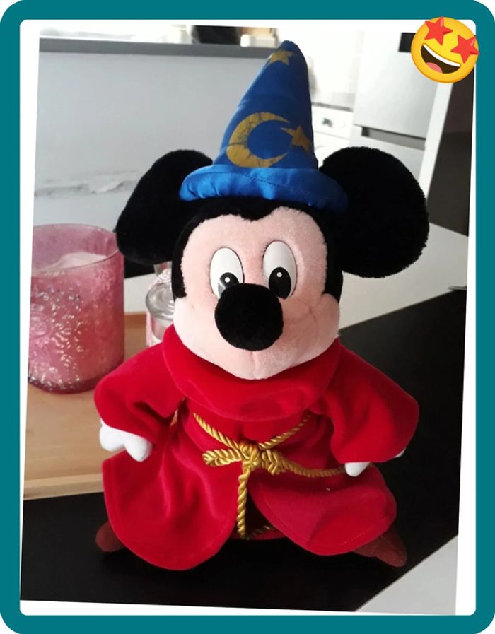 Péluche Disney Mickey en magicien🌿🌈 - photo numéro 5