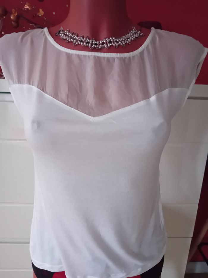 Haut blanc Kookaî taille S