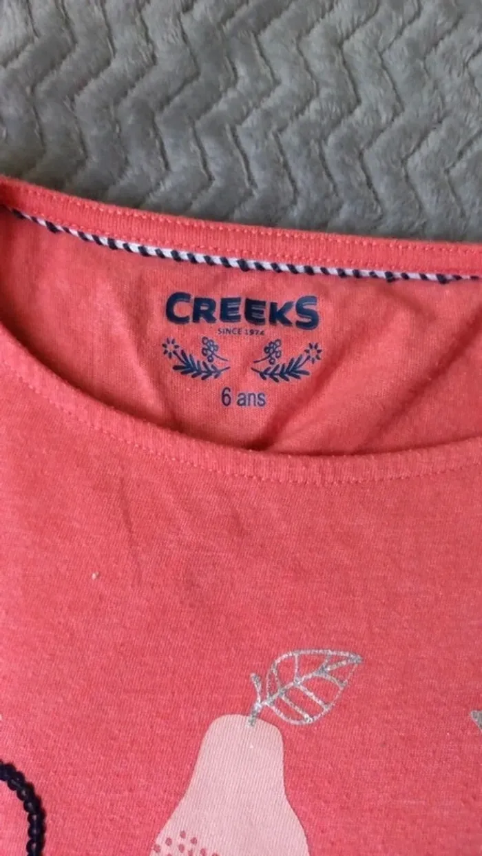 T-shirt sans manche corail creeks - photo numéro 2
