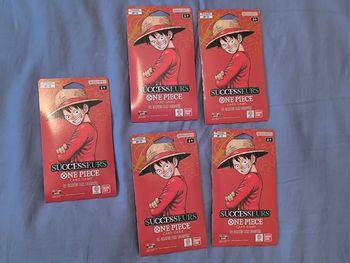 5 blister booster carte one piece Successeurs neuf et scellé