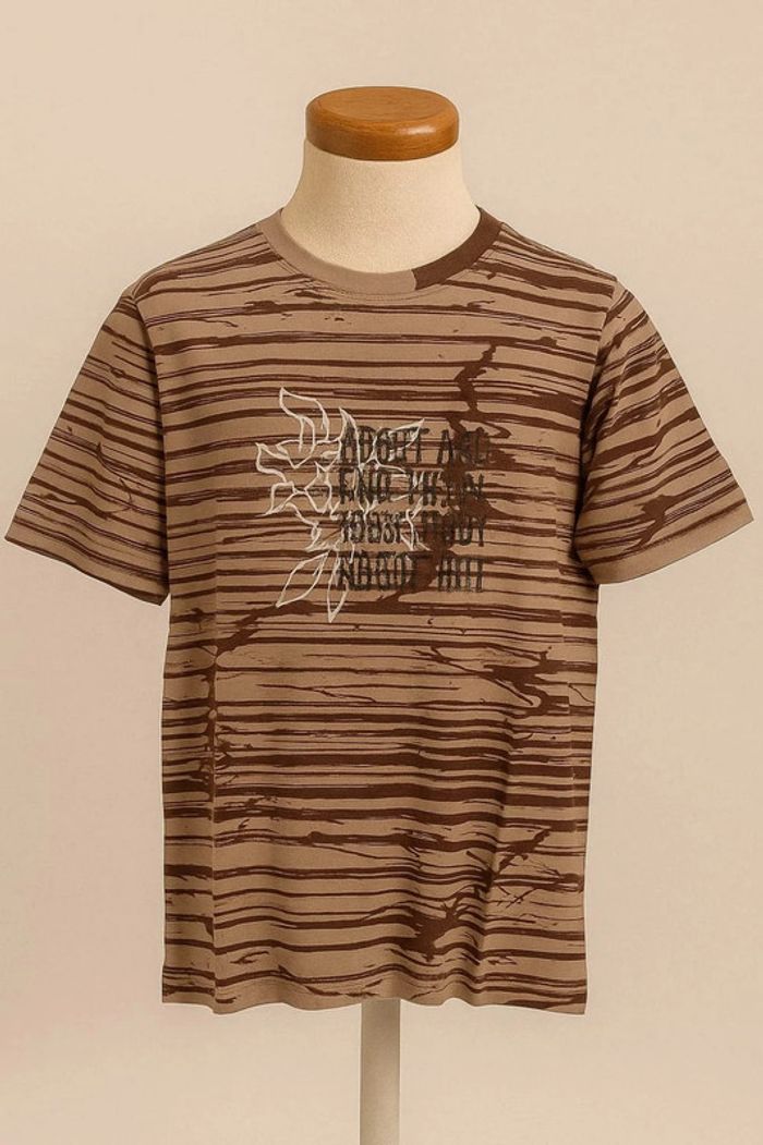 Tee shirt manche courte marron beige O'Neill Taille L - photo numéro 2