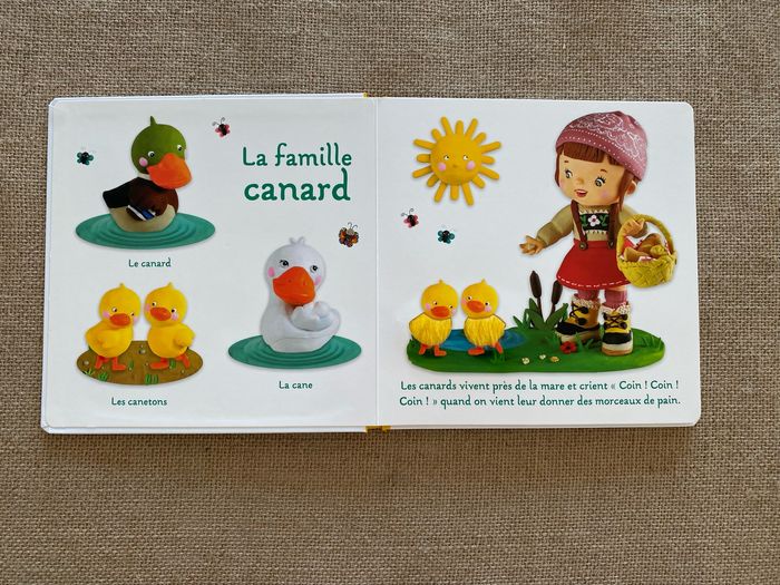 Livre L'imagerie à toucher des Bébés LA FERME Fleurus - photo numéro 2