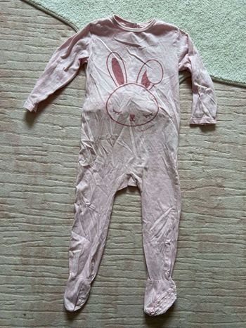 Pyjama fin rose lapin Tex 23 mois
