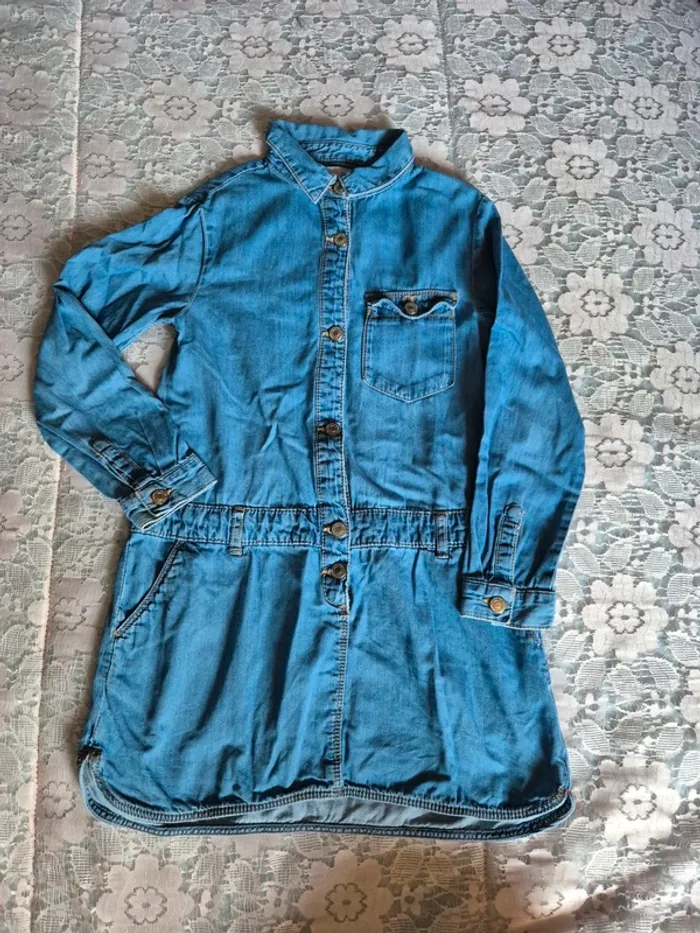 Robe en jean Zara T 7 ans