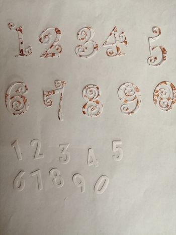 Découpe scrapbooking chiffre (N6)