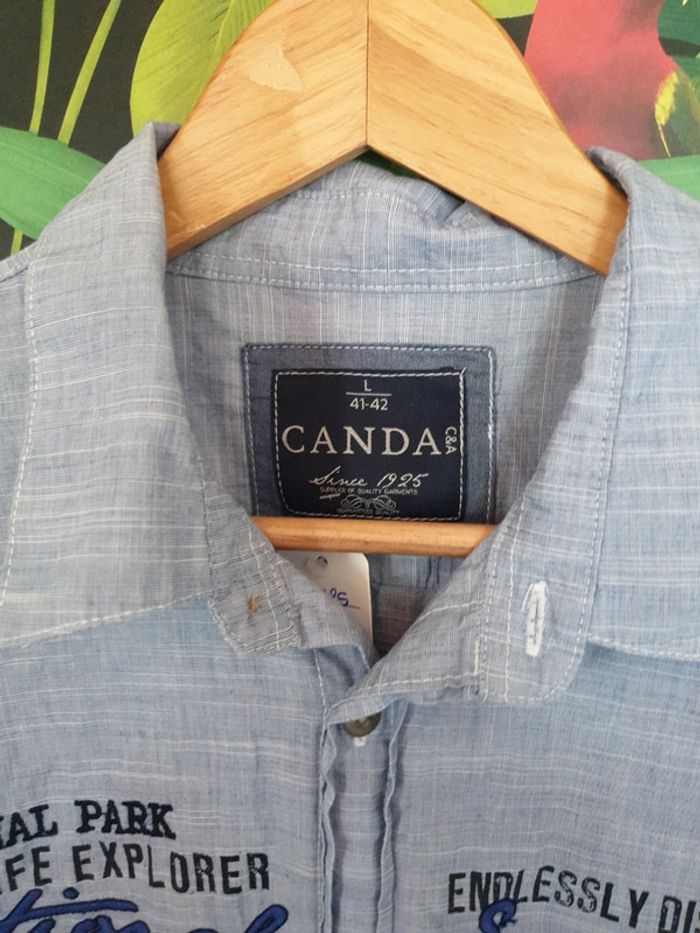 Chemise été type lin manches courtes - photo numéro 2