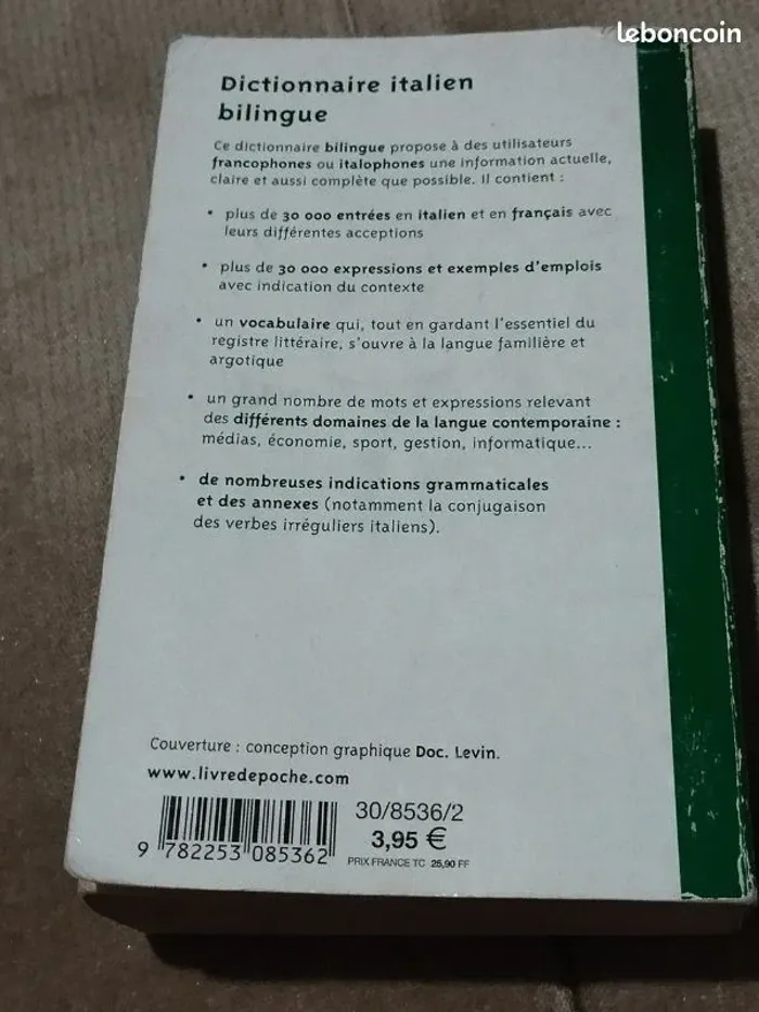 Dictionnaire bilingue francais italien - photo numéro 6