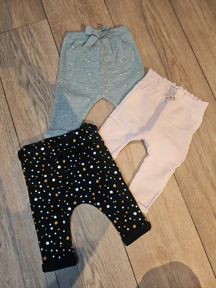 Lot de 3 pantalons bébé fille