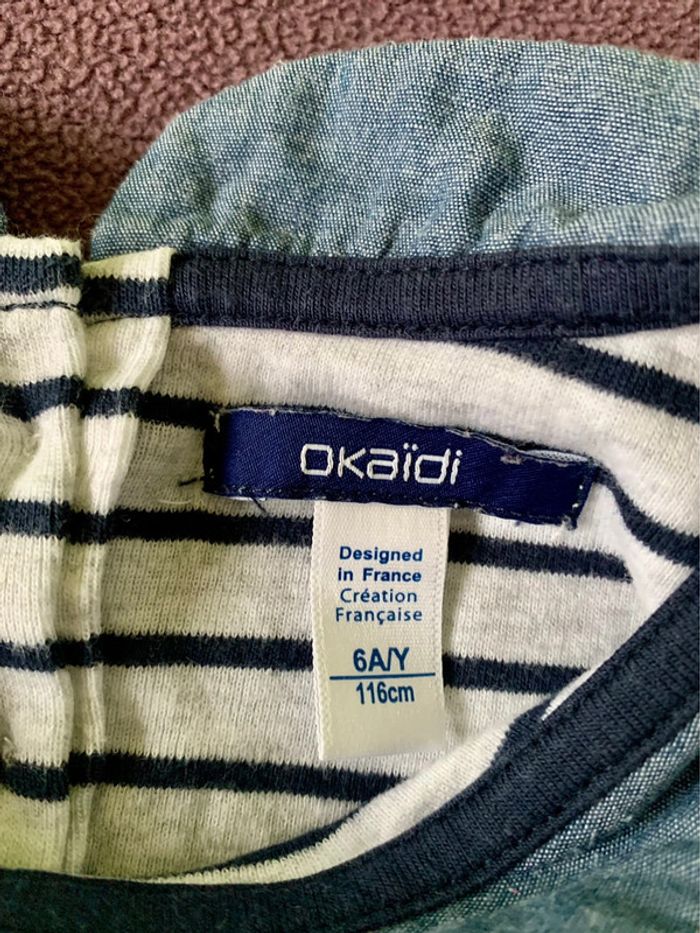 Tee-shirt manches longues fille 6 ans Okaidi - photo numéro 3