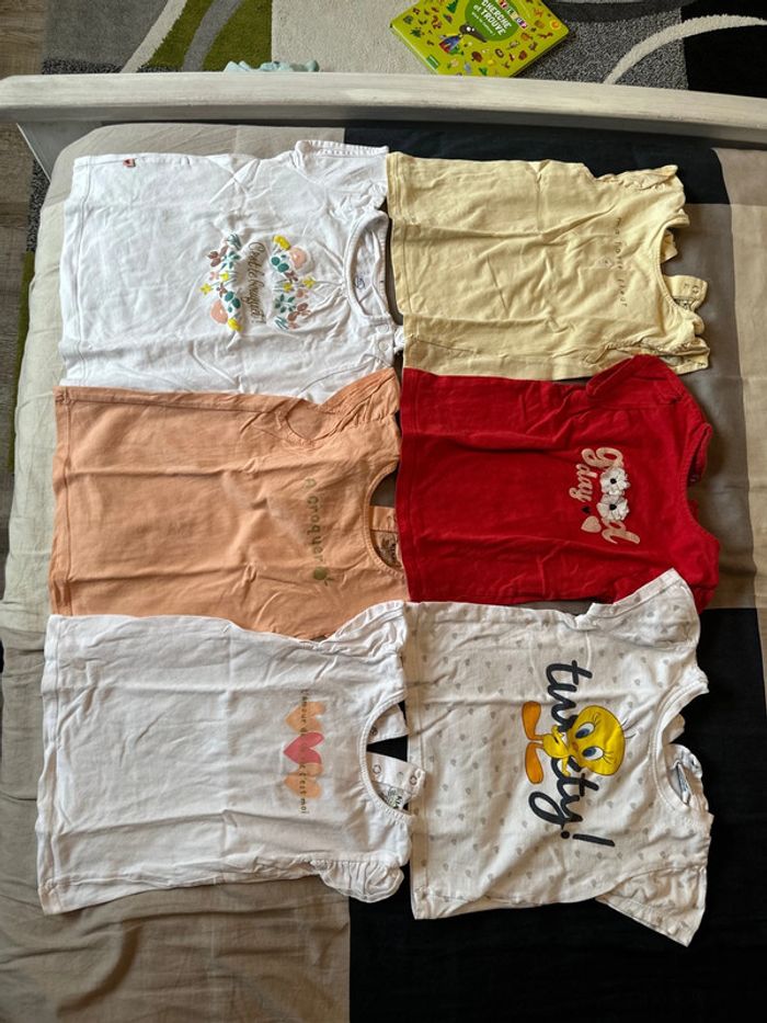 Lot de 6 t-shirt en 24 mois