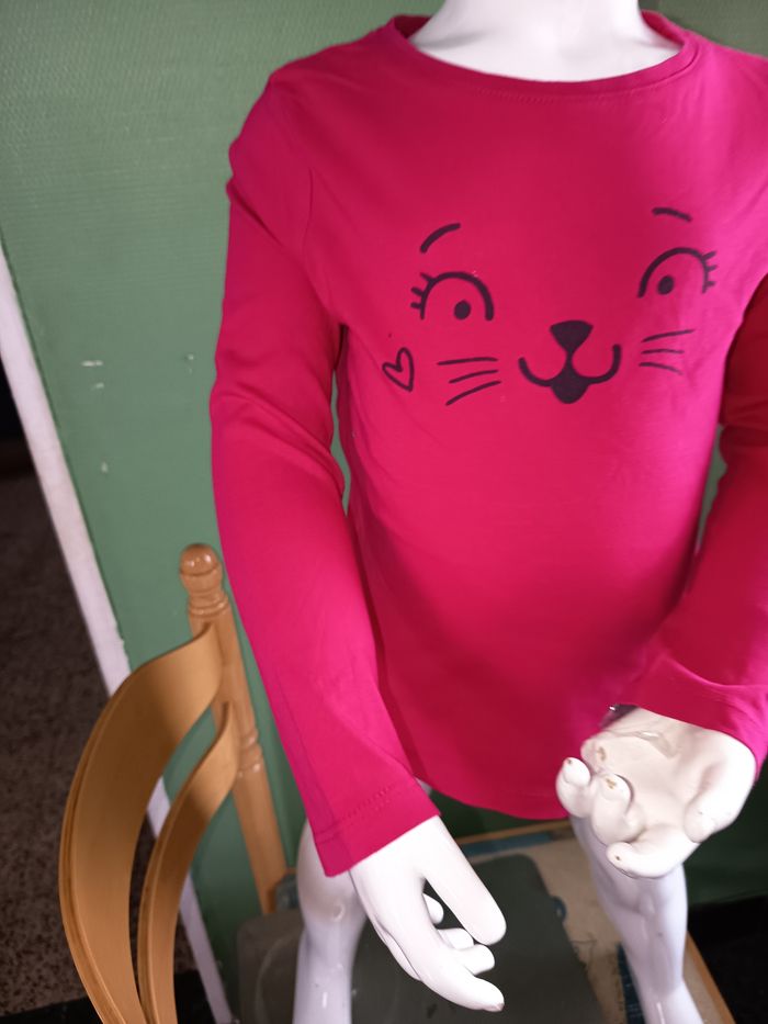 Haut manches longues fuchsia - photo numéro 3