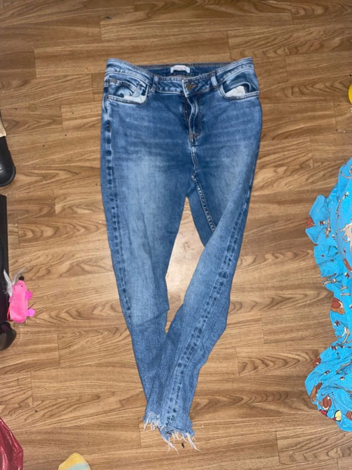 Jeans pantalon bleu taille 40