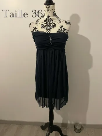Robe bustier bleu marine taille 36