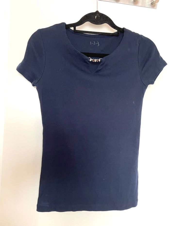 T-shirt coton 1.2.3 taille 36 - photo numéro 4