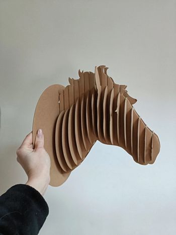 Déco tête 3D cheval à customiser