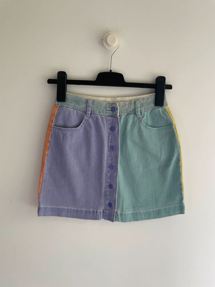 Jupe en jean colorée Stella McCartney Kids – 14 ans