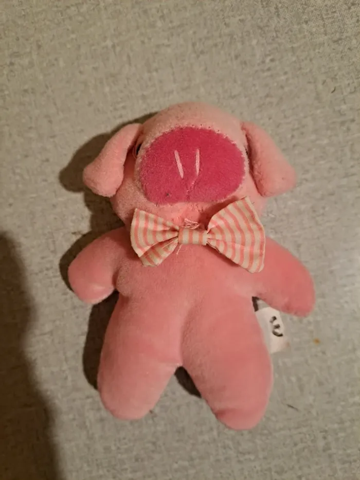 Peluche Cochon Rose Mignon - 14 cm - photo numéro 3