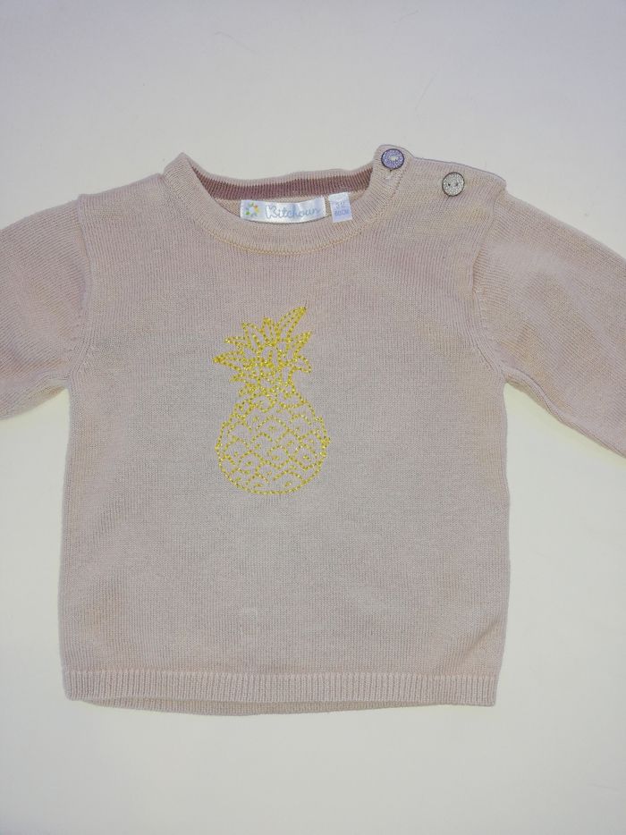 Pull ananas fille 3 mois kitchoun
