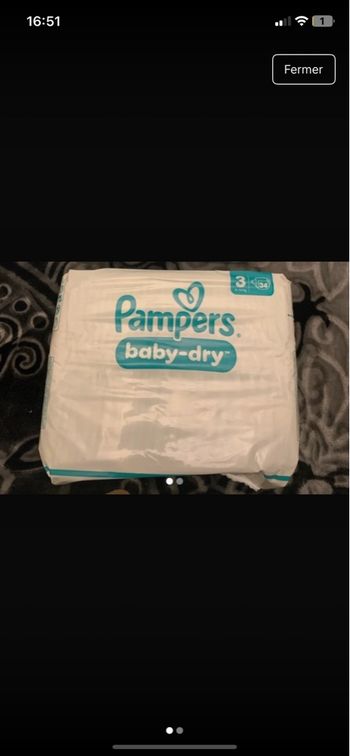 Couches pampers taille 3