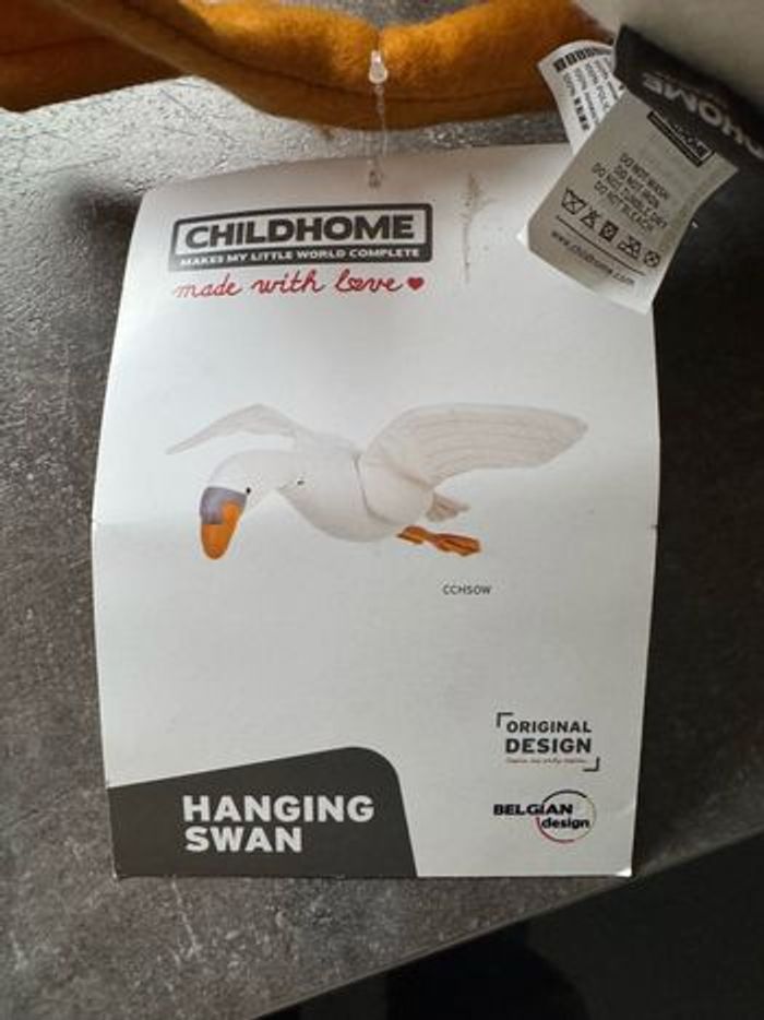 Peluche décorative cygne blanc - childhome suspension - photo numéro 6