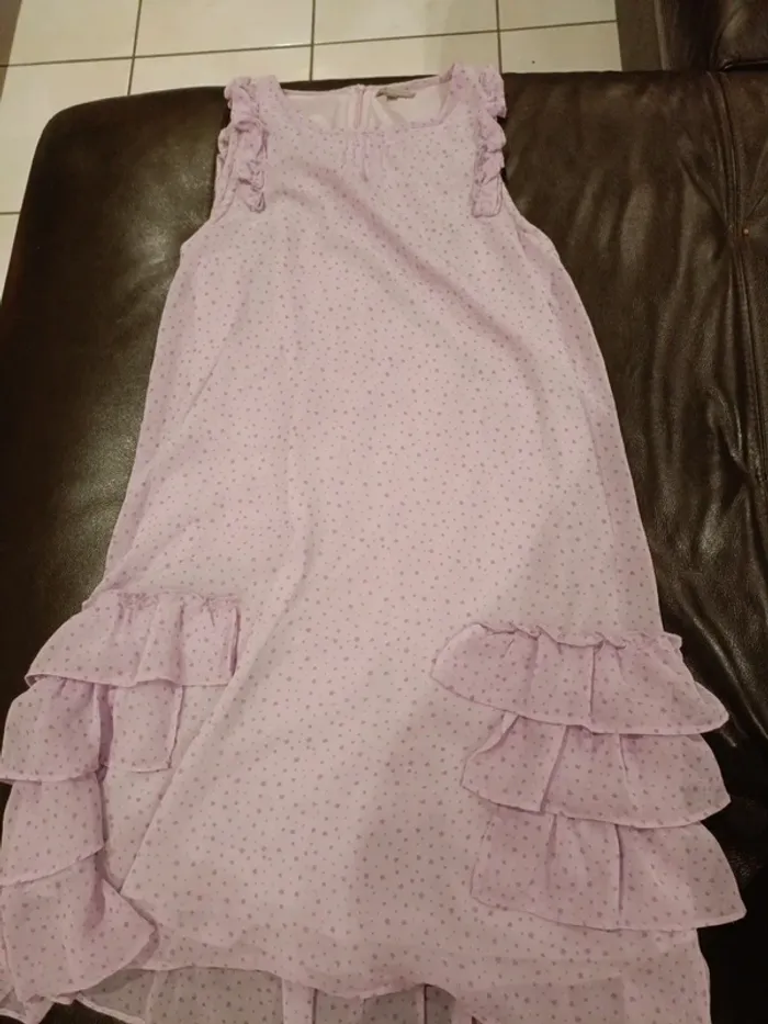 Robe in extenso mauve 12 ans