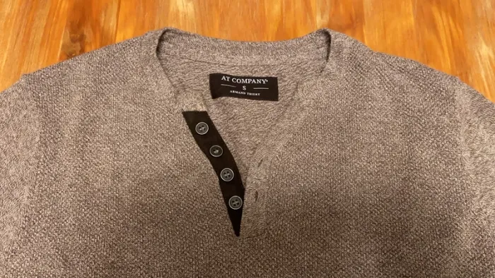 Pull léger marron Armand Thiery taille S - photo numéro 2