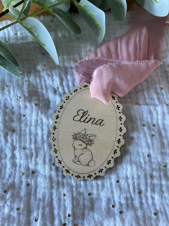 Étiquette sac de Pâques 