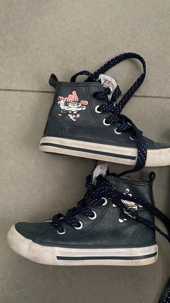 Baskets montantes 25 bleues