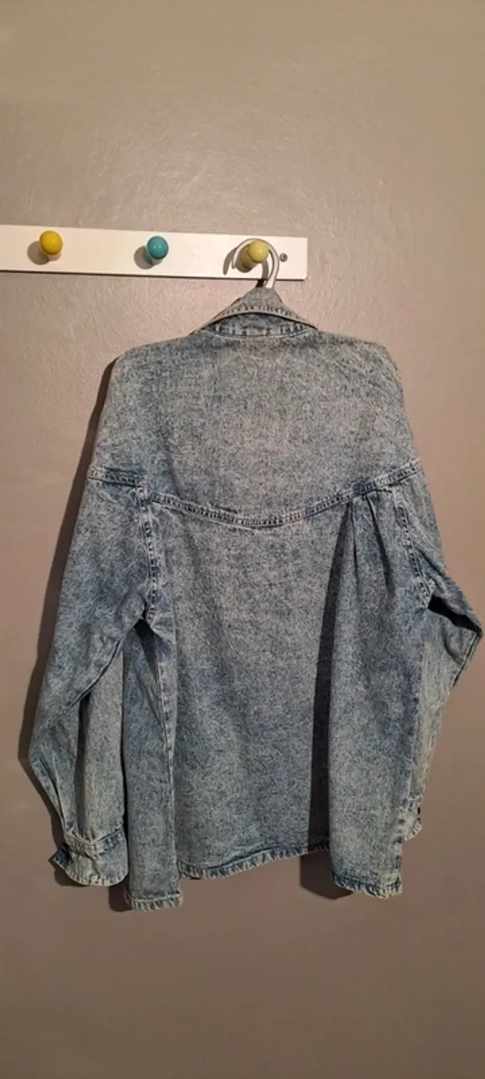 Chemise jean bleue foncée - Marque 3 Suisses - Taille 34/36 - Très bon état. - photo numéro 9