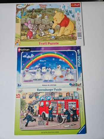 Lot de 3 puzzles