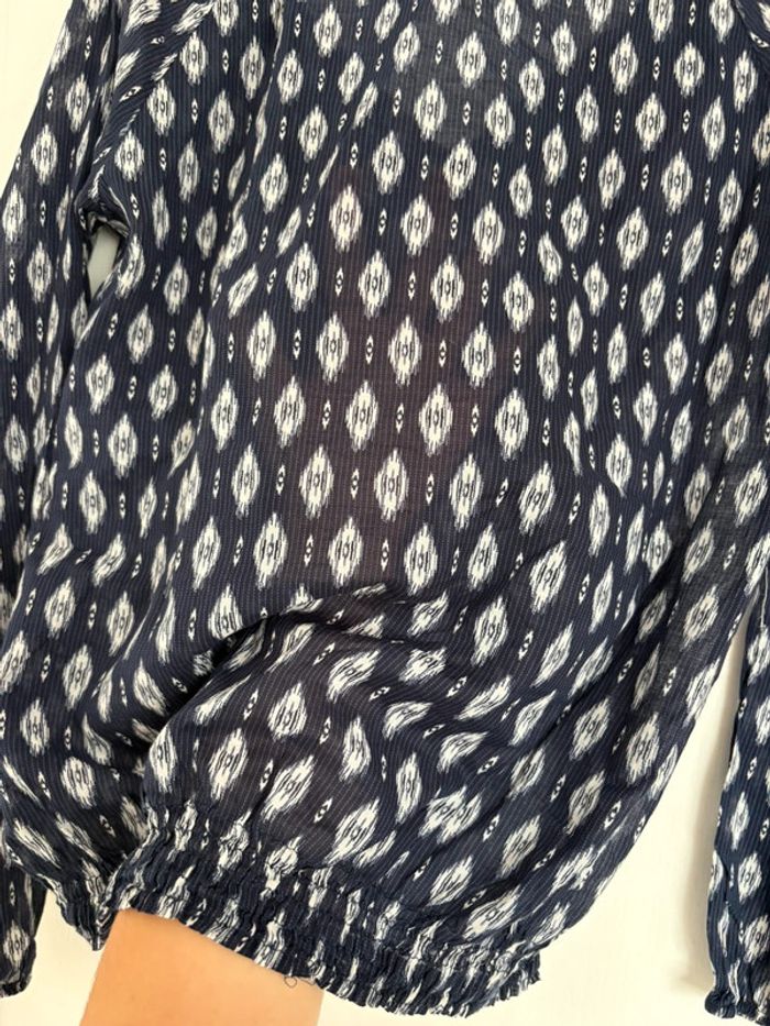 Ensemble (blouse Cache Cache + pantalon taille basse K Woman) taille M très bon état - photo numéro 7