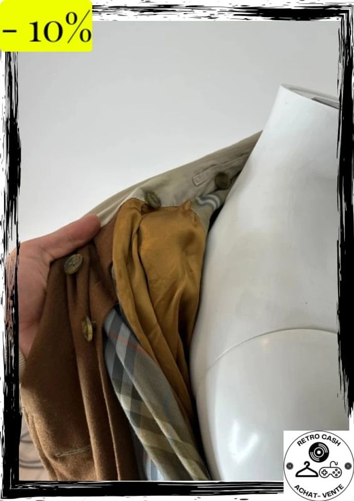 Trench Burberrys’ en super état Taille 12 UK Coat Vintage - photo numéro 18