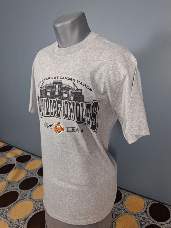 tee shirt lee sport vintage / Baltimore orioles/ homme gris taille M 420) - photo numéro 4