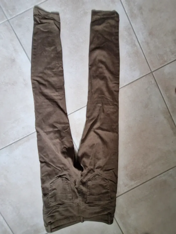 Jean vert kaki femme 36 calzedonia - photo numéro 5