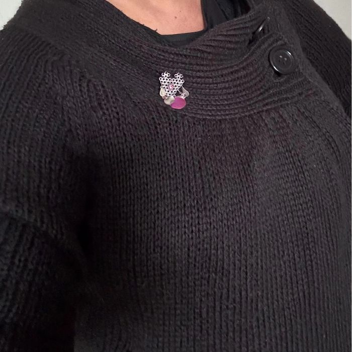 gilet noir ample - photo numéro 6