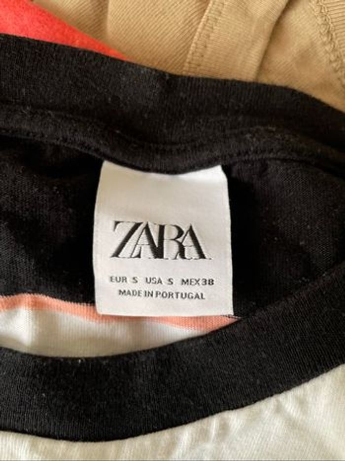 T-shirt Rayé Zara S - photo numéro 4